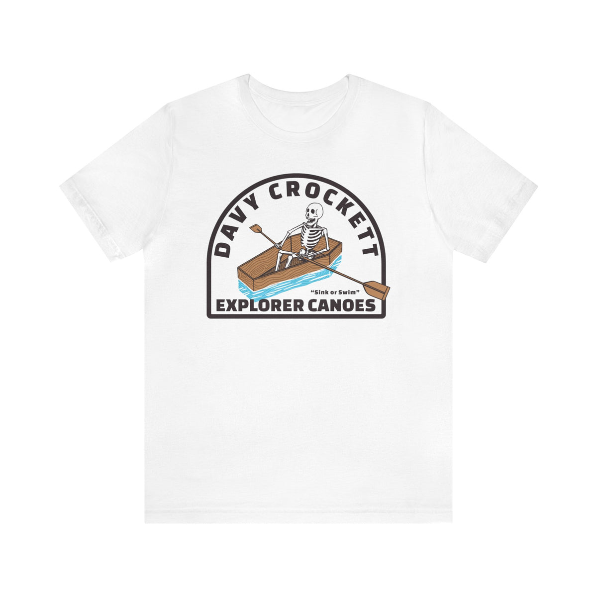 Davy Crockett Explorer Canoes Bella Canvas Unisex Jersey Short Sleeve Tee