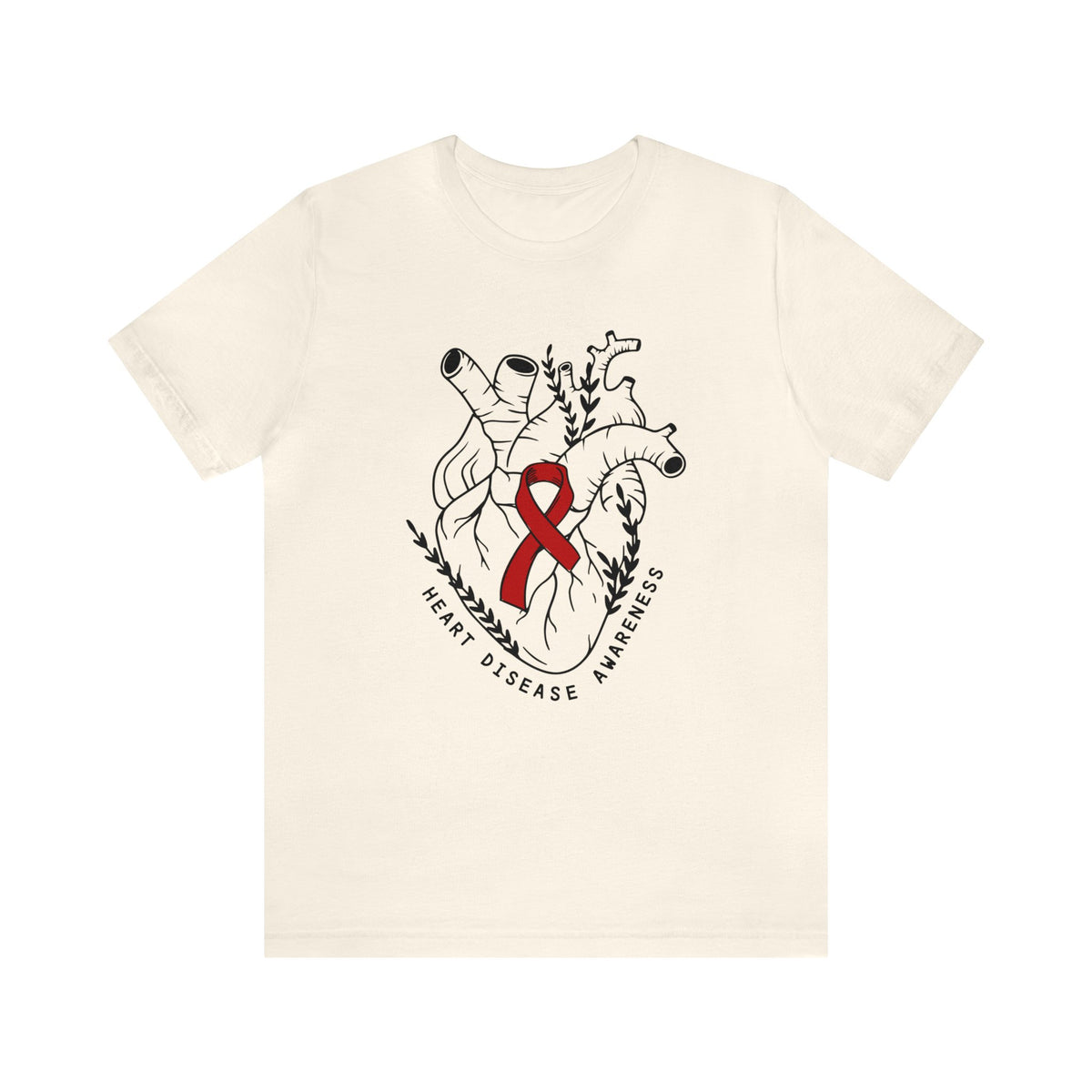 Heart Disease Awareness Bella Canvas Unisex Jersey Short Sleeve Tee
