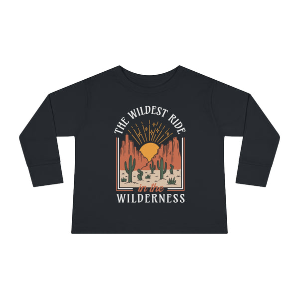 The Wildest Ride In The Wilderness Rabbit Skins Toddler Long Sleeve Tee