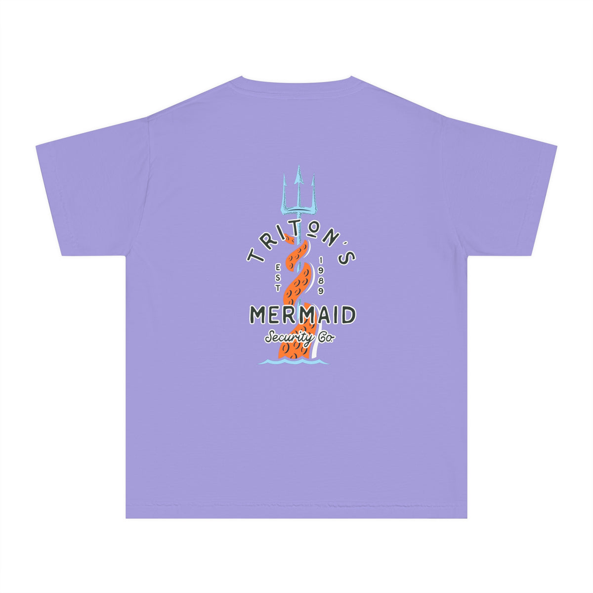Triton's Mermaid Security Comfort Colors Youth Midweight Tee