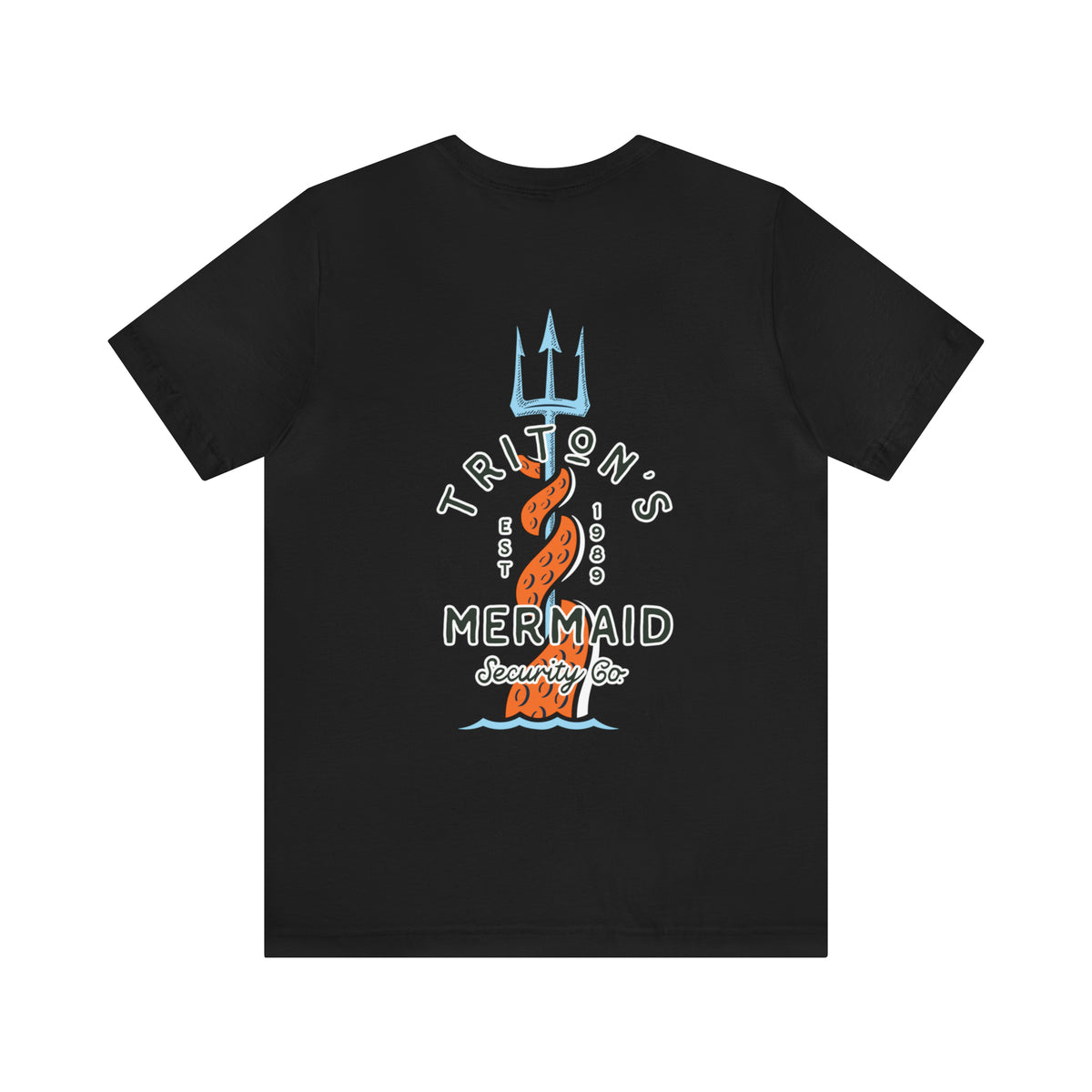Triton's Mermaid Security Bella Canvas Unisex Jersey Short Sleeve Tee