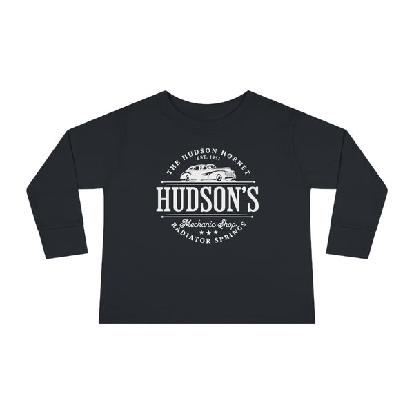 Hudson's Mechanic Shop Rabbit Skins Toddler Long Sleeve Tee