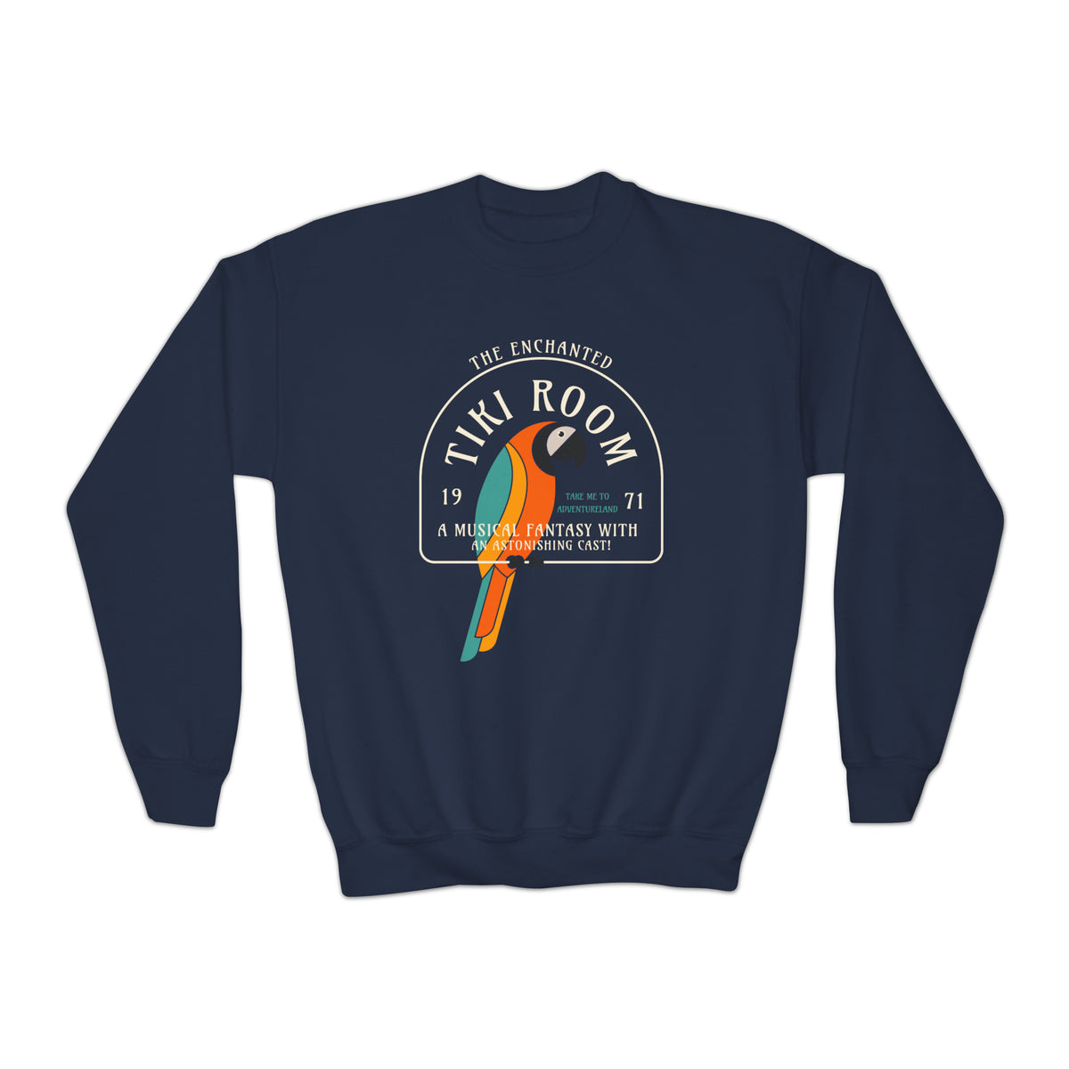 Enchanted Tiki Room Gildan Youth Crewneck Sweatshirt