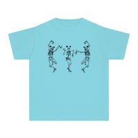 Dancing Skeletons with Ears Comfort Colors Youth Midweight Tee