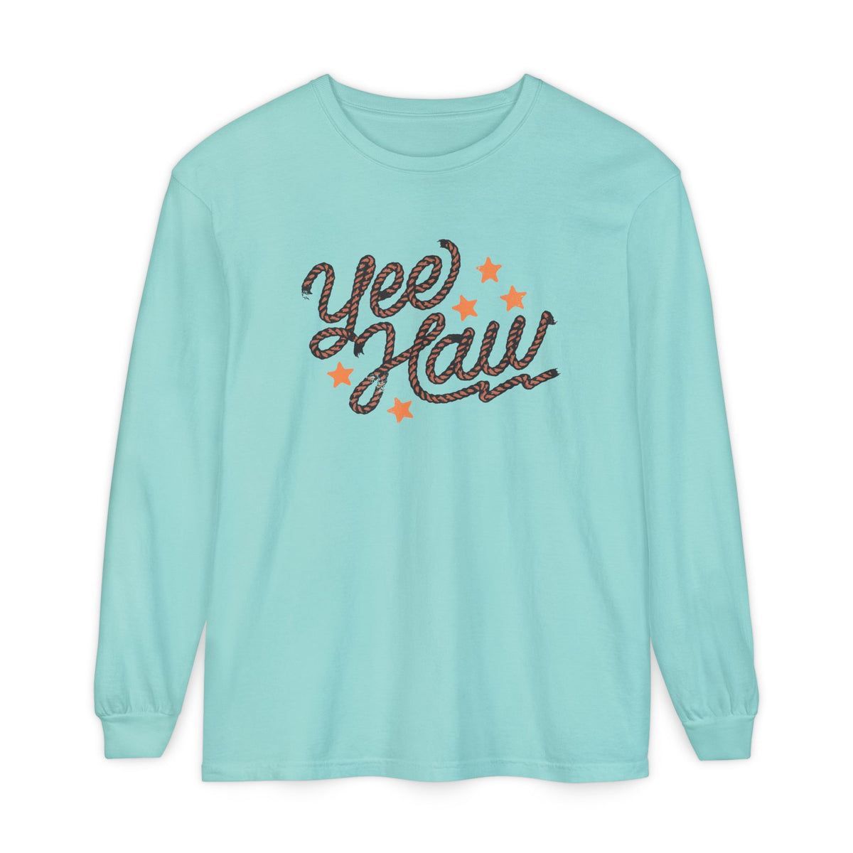 Yee Haw Comfort Colors Unisex Garment-dyed Long Sleeve T-Shirt