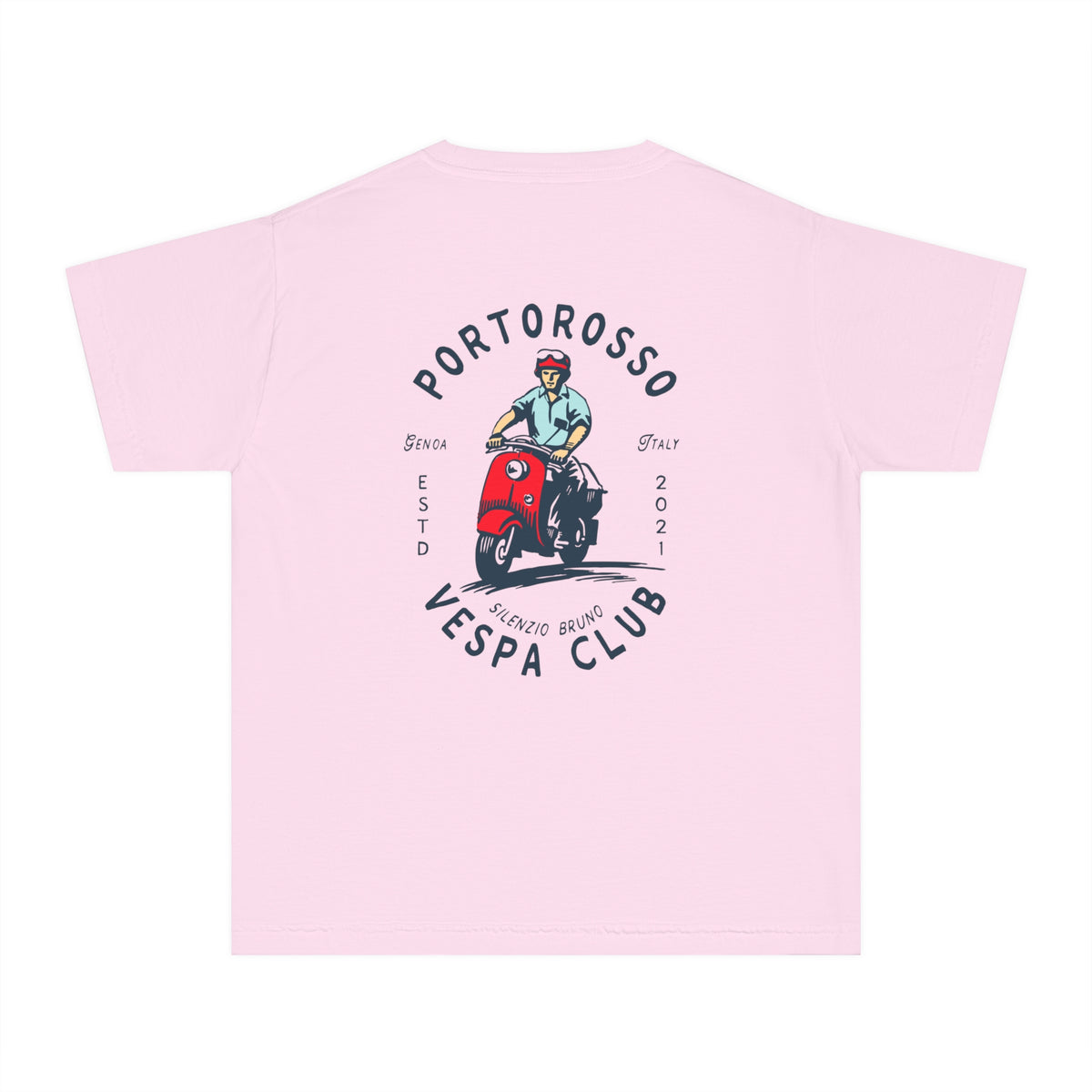 Portorosso Vespa Club Comfort Colors Youth Midweight Tee
