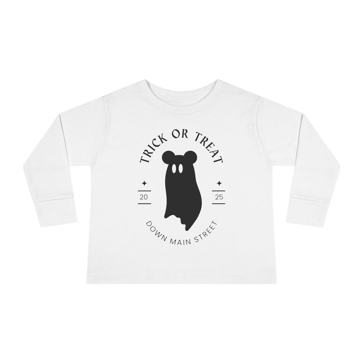 Trick or Treat Down Main Street Toddler Long Sleeve Tee