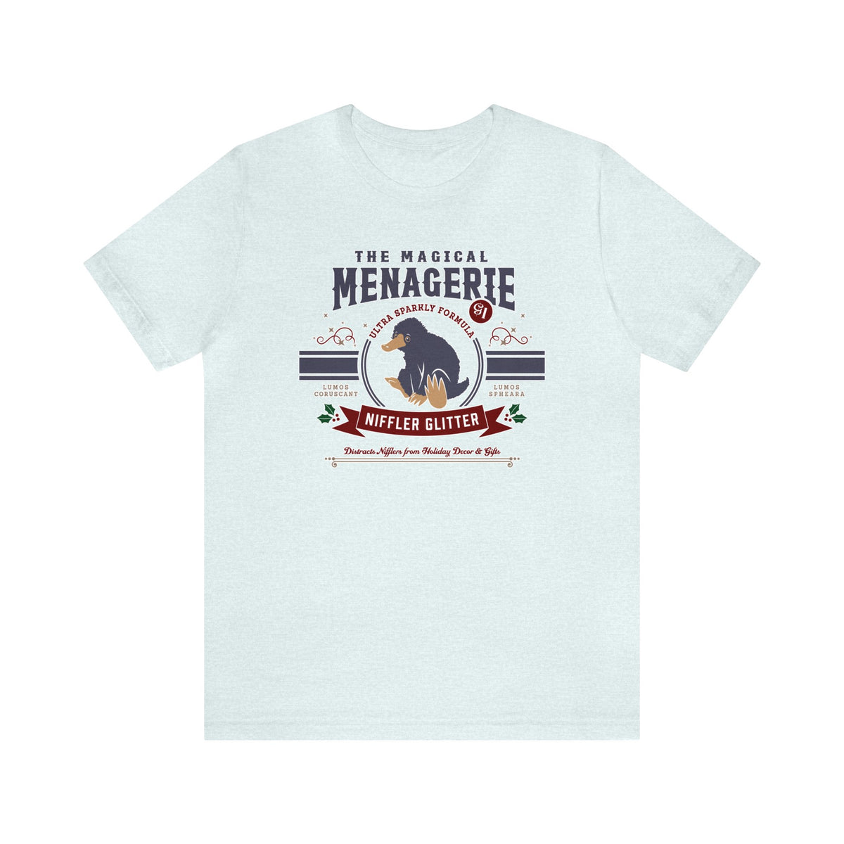The Magical Menagerie Niffler Glitter Bella Canvas Unisex Jersey Short Sleeve Tee