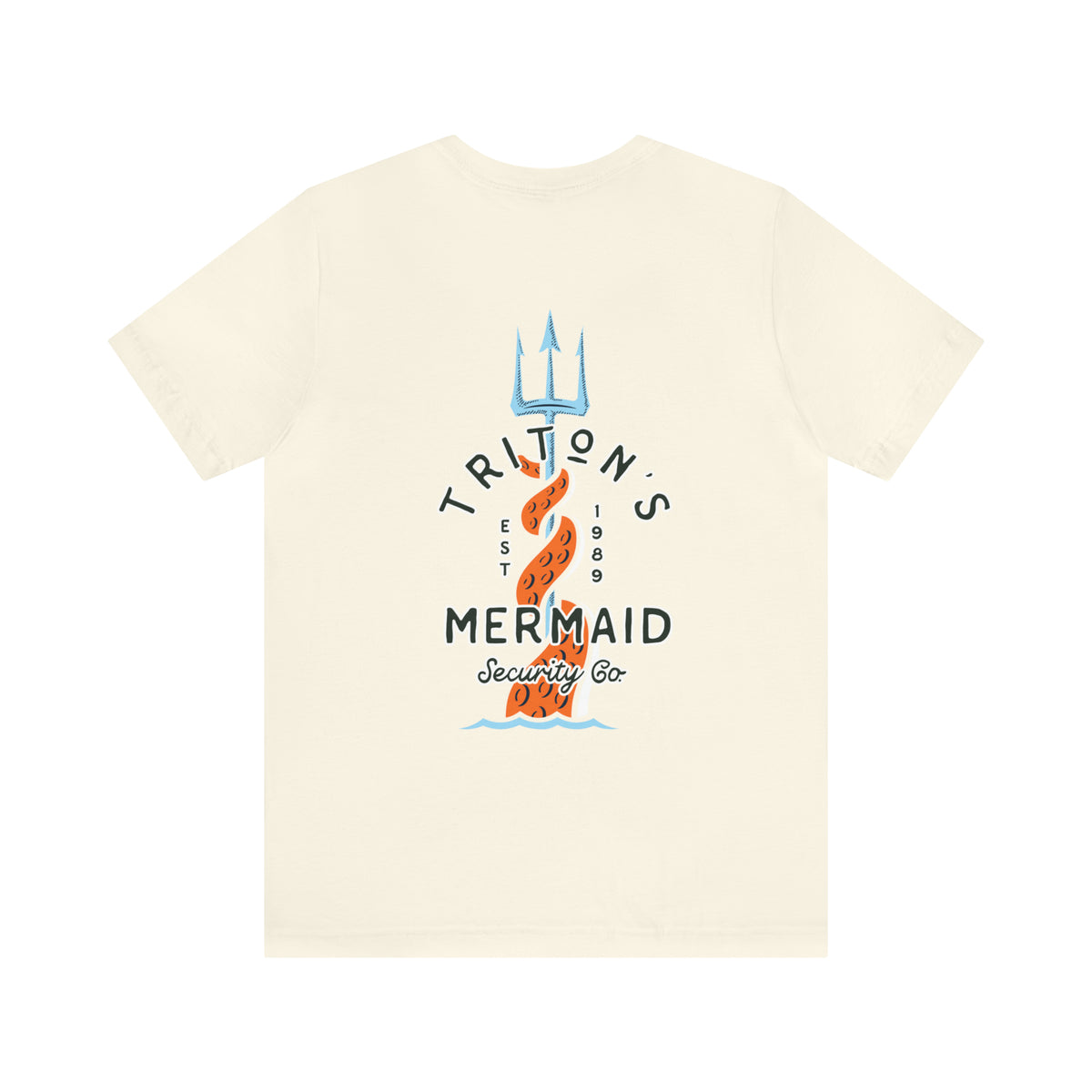 Triton's Mermaid Security Bella Canvas Unisex Jersey Short Sleeve Tee