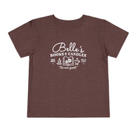 Belle's Books & Candles Bella Canvas Toddler Short Sleeve Tee