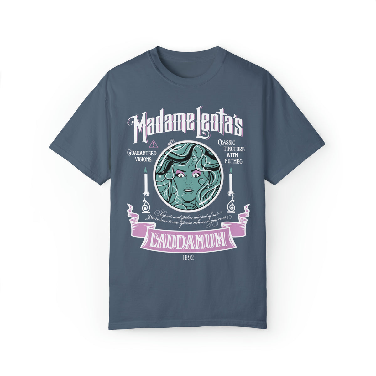Madame Leota’s Laudanum Teal Comfort Colors Unisex Garment-Dyed T-shirt