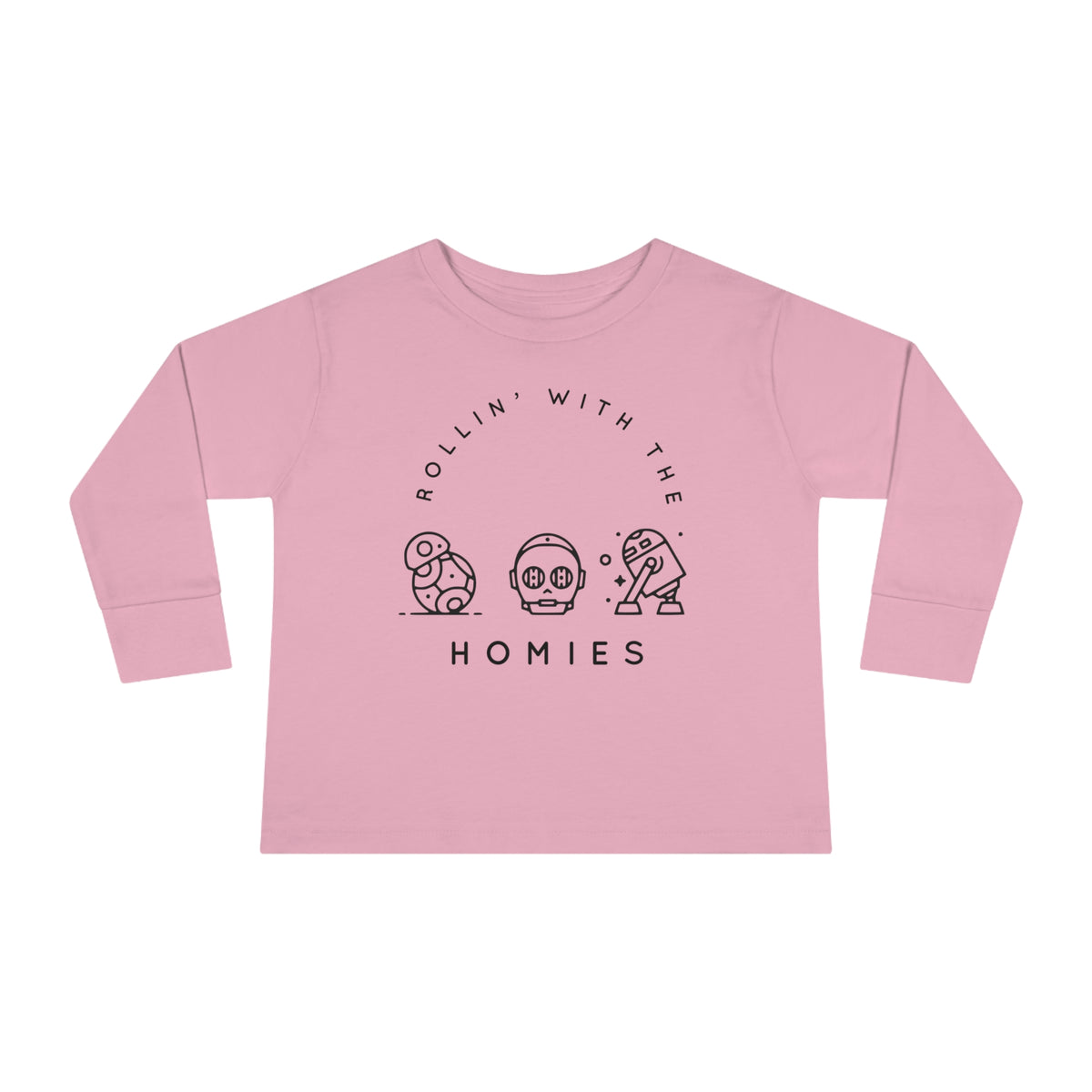 Rollin’ With The Homies Rabbit Skins Toddler Long Sleeve Tee