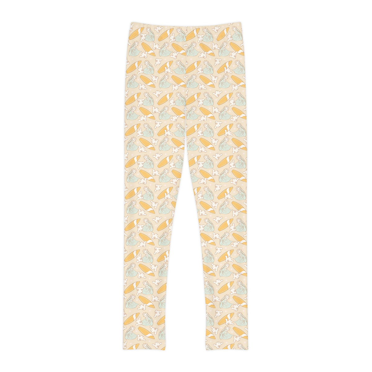 Surfing Mickey Youth Full-Length Leggings