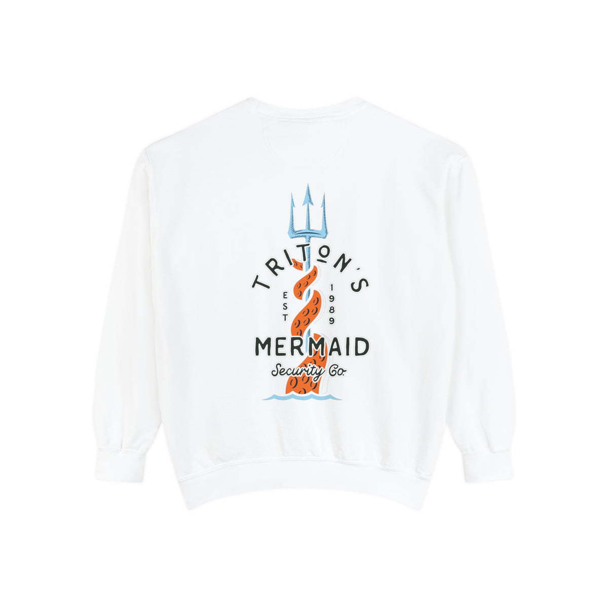 Triton's Mermaid Security Comfort Colors Unisex Garment-Dyed Sweatshirt