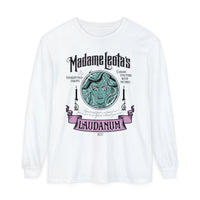Madame Leota’s Laudanum Teal Comfort Colors Unisex Garment-dyed Long Sleeve T-Shirt