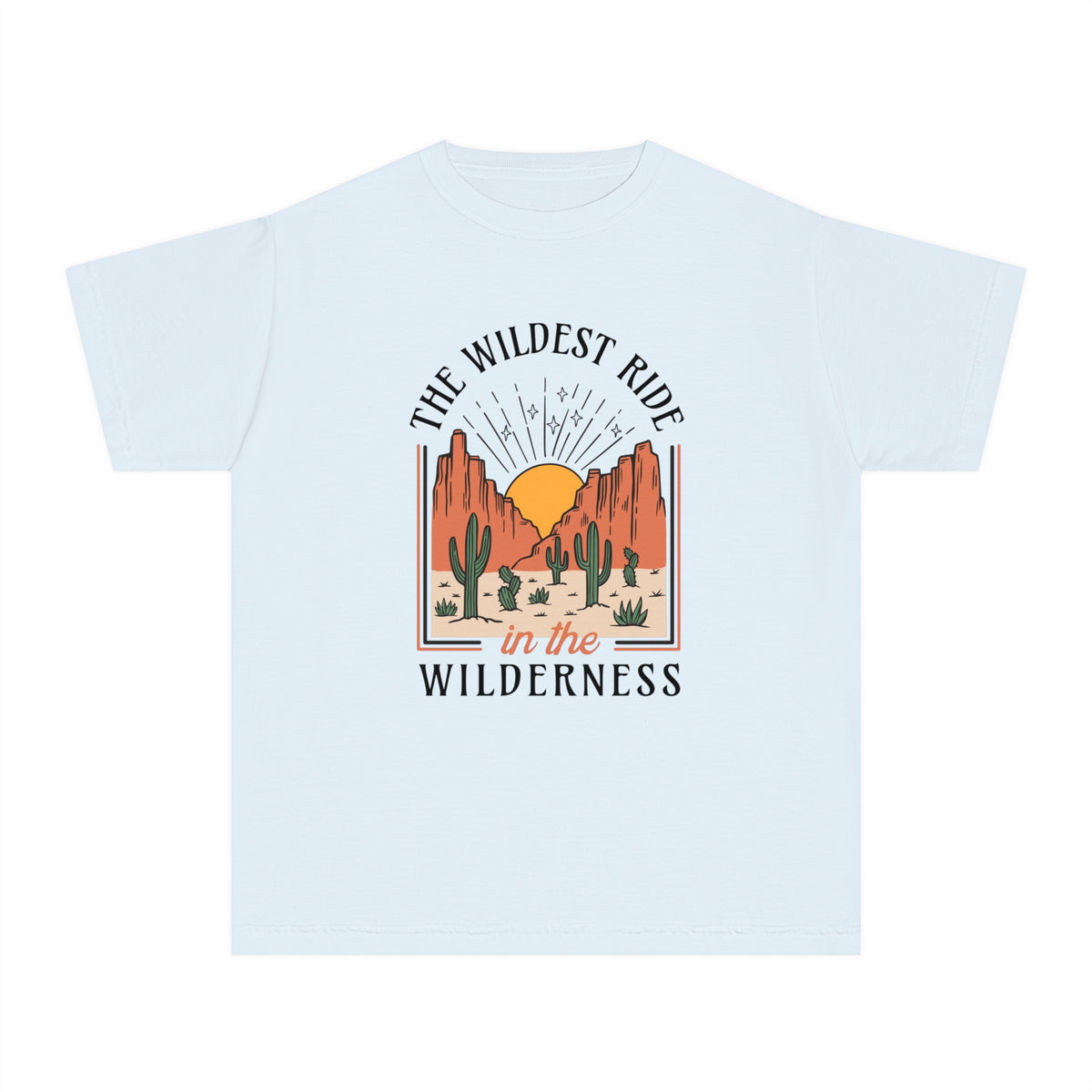 The Wildest Ride In The Wilderness Comfort Colors Youth Midweight Tee
