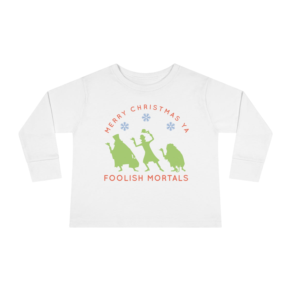 Merry Christmas Ya Foolish Mortals Rabbit Skins Toddler Long Sleeve Tee