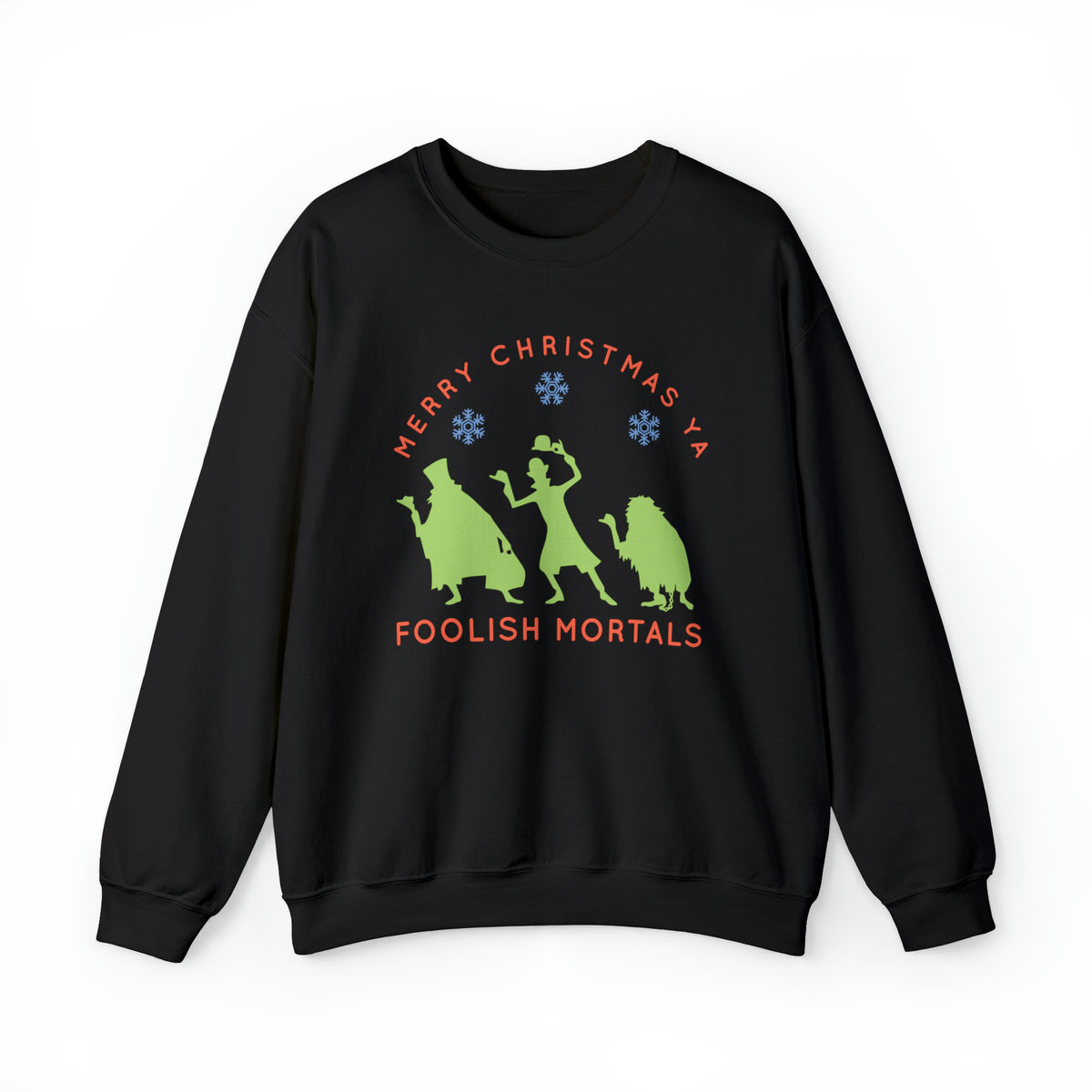 Merry Christmas Ya Foolish Mortals Gildan Unisex Heavy Blend™ Crewneck Sweatshirt