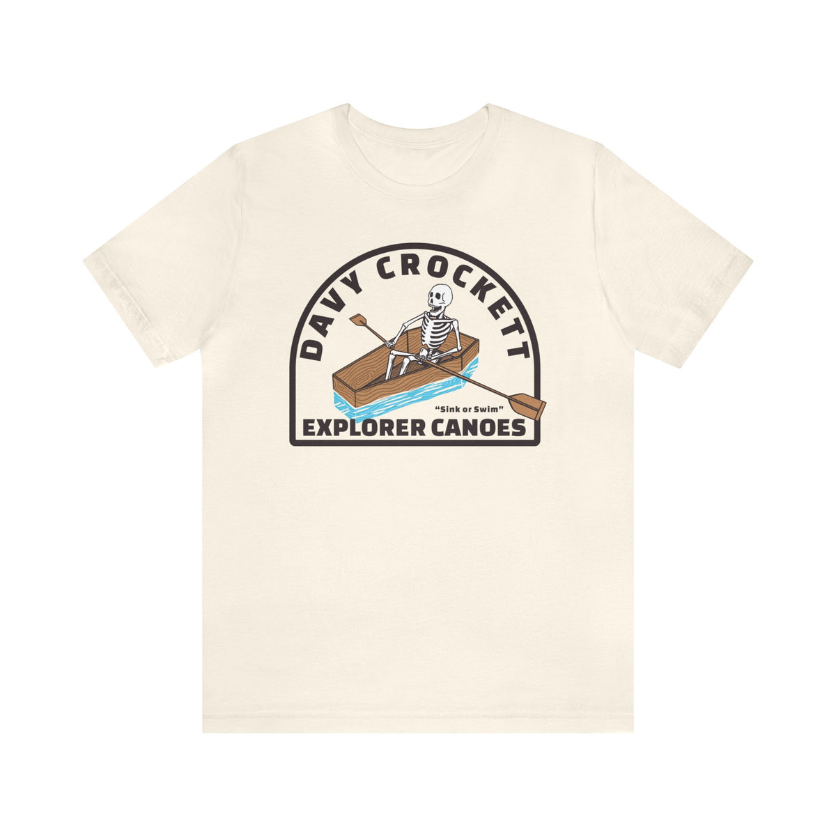 Davy Crockett Explorer Canoes Bella Canvas Unisex Jersey Short Sleeve Tee