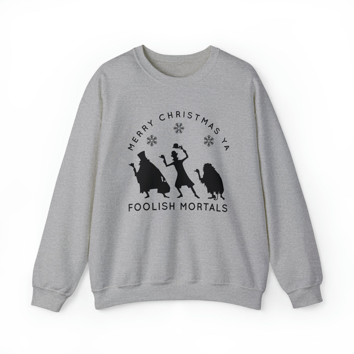 Merry Christmas Ya Foolish Mortals Gildan Unisex Heavy Blend™ Crewneck Sweatshirt
