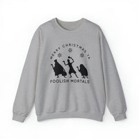 Merry Christmas Ya Foolish Mortals Gildan Unisex Heavy Blend™ Crewneck Sweatshirt