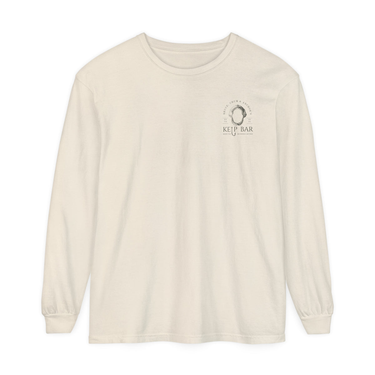 Bruce, Chum & Anchor's Kelp Bar Comfort Colors Unisex Garment-dyed Long Sleeve T-Shirt