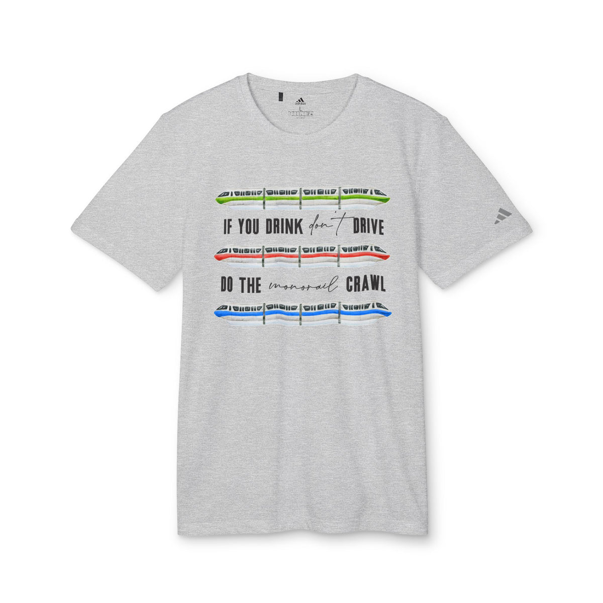 Monorail Crawl Adidas® Unisex Sport T-shirt