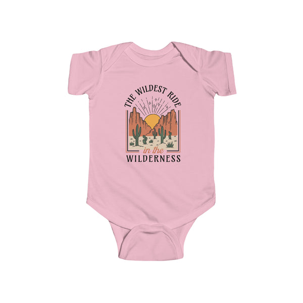 The Wildest Ride In The Wilderness Rabbit Skins Infant Fine Jersey Bodysuit