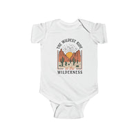 The Wildest Ride In The Wilderness Rabbit Skins Infant Fine Jersey Bodysuit