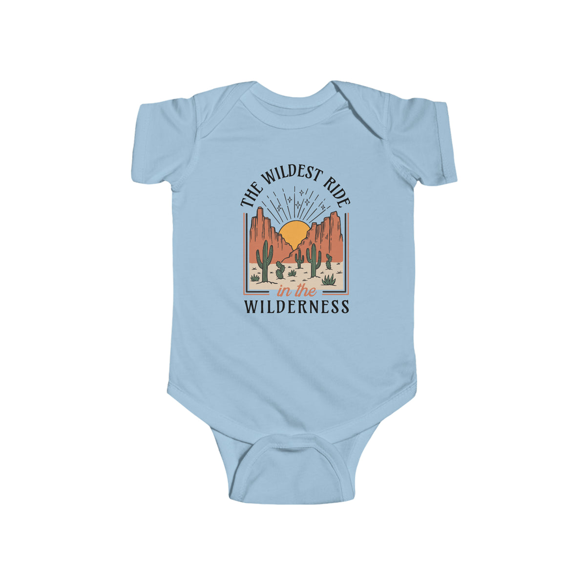 The Wildest Ride In The Wilderness Rabbit Skins Infant Fine Jersey Bodysuit