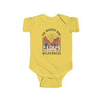 The Wildest Ride In The Wilderness Rabbit Skins Infant Fine Jersey Bodysuit