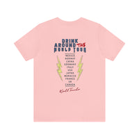 Drink Around The World Tour Bella Canvas Unisex Jersey Short Sleeve Tee