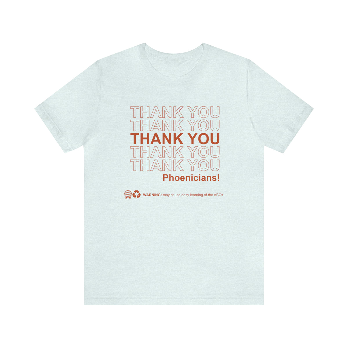 Thank You Phoenicians Bella Canvas Unisex Jersey Short Sleeve Tee
