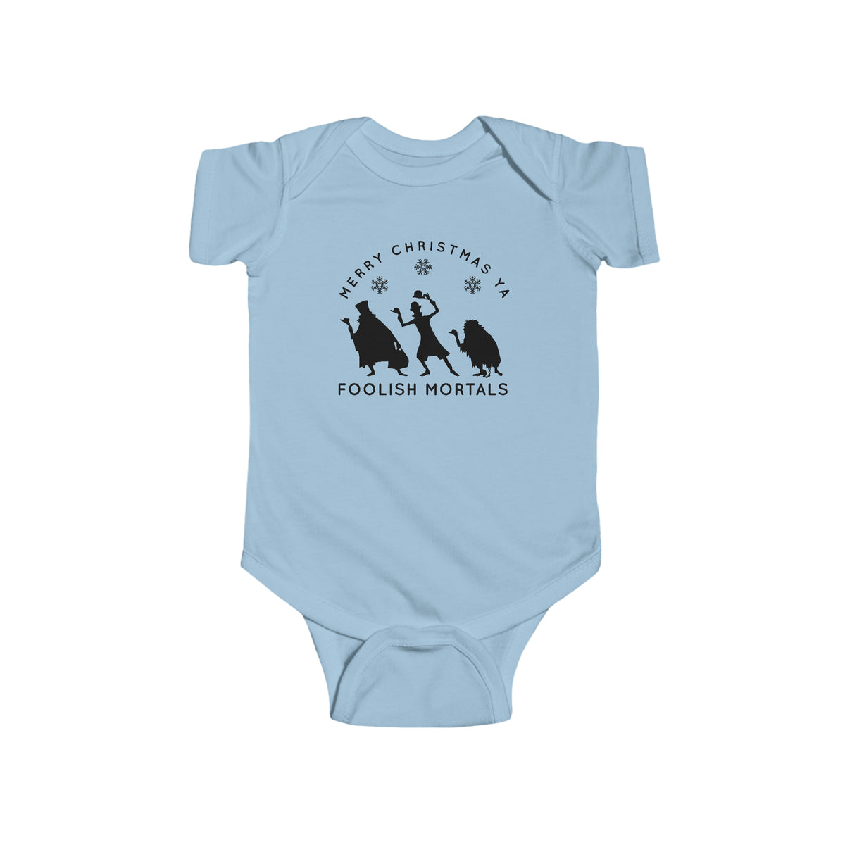 Merry Christmas Ya Foolish Mortals Rabbit Skins Infant Fine Jersey Bodysuit