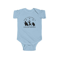 Merry Christmas Ya Foolish Mortals Rabbit Skins Infant Fine Jersey Bodysuit