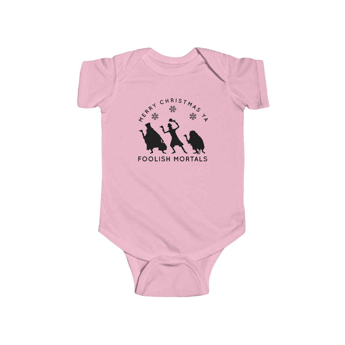 Merry Christmas Ya Foolish Mortals Rabbit Skins Infant Fine Jersey Bodysuit
