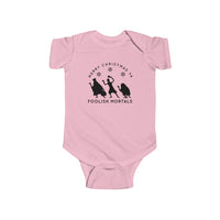 Merry Christmas Ya Foolish Mortals Rabbit Skins Infant Fine Jersey Bodysuit