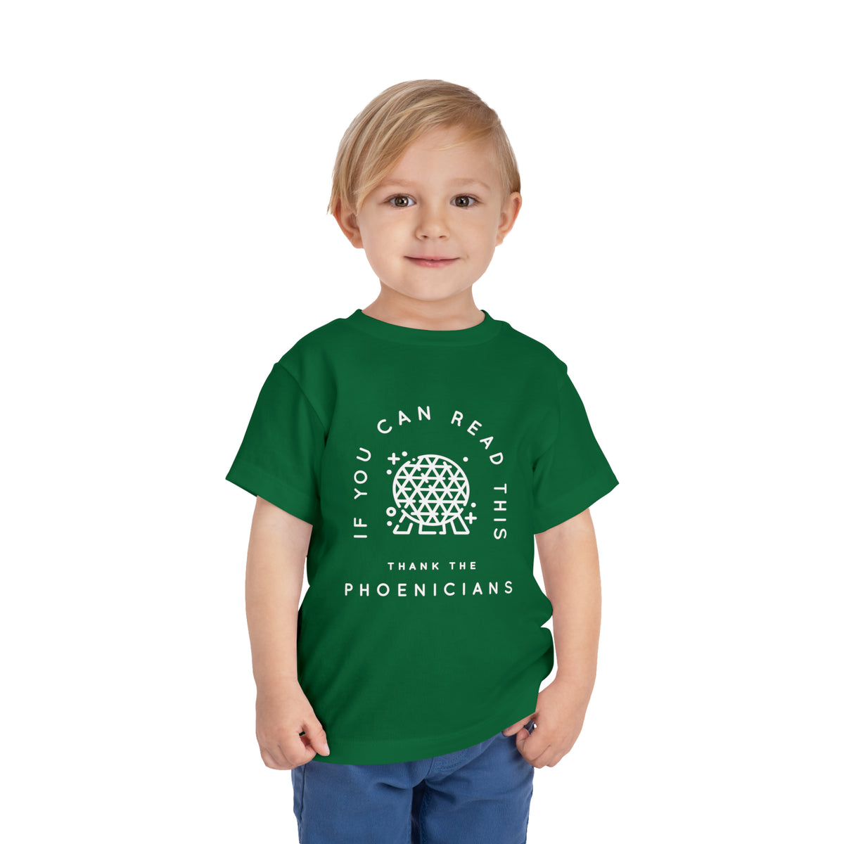 If You Can Read This Thank The Phoenicians Bella Canvas Toddler Short Sleeve Tee
