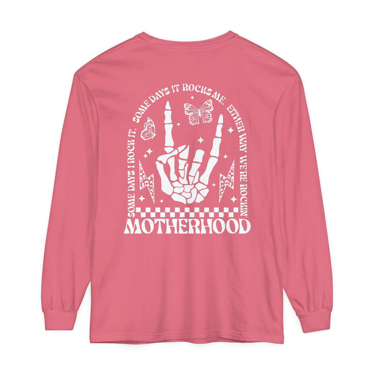 Motherhood Comfort Colors Unisex Garment-dyed Long Sleeve T-Shirt