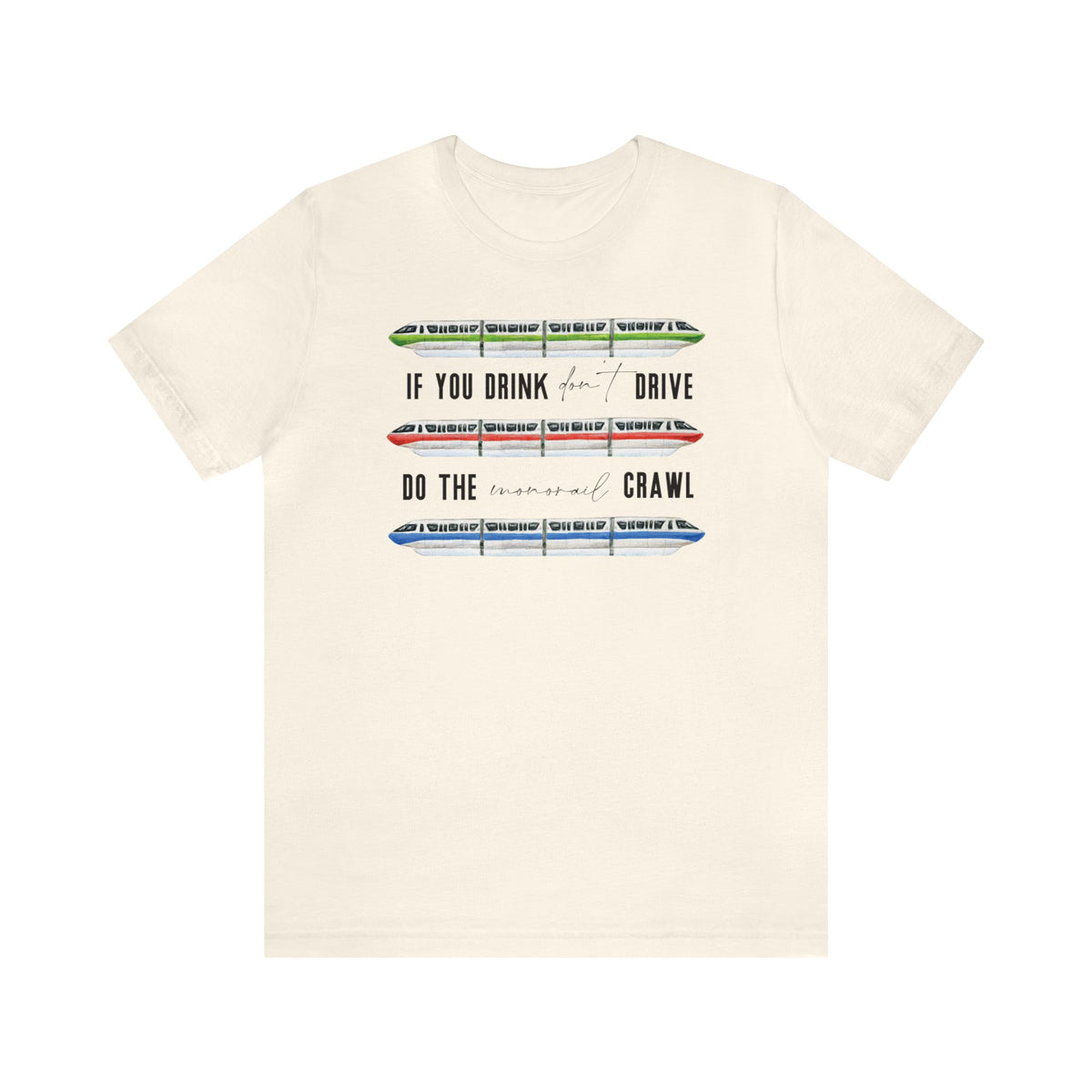 Monorail Crawl Bella Canvas Unisex Jersey Short Sleeve Tee