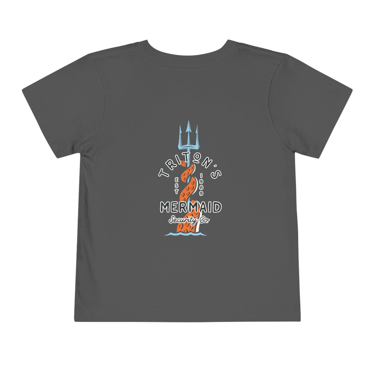 Triton's Mermaid Security Bella Canvas Toddler Short Sleeve Tee