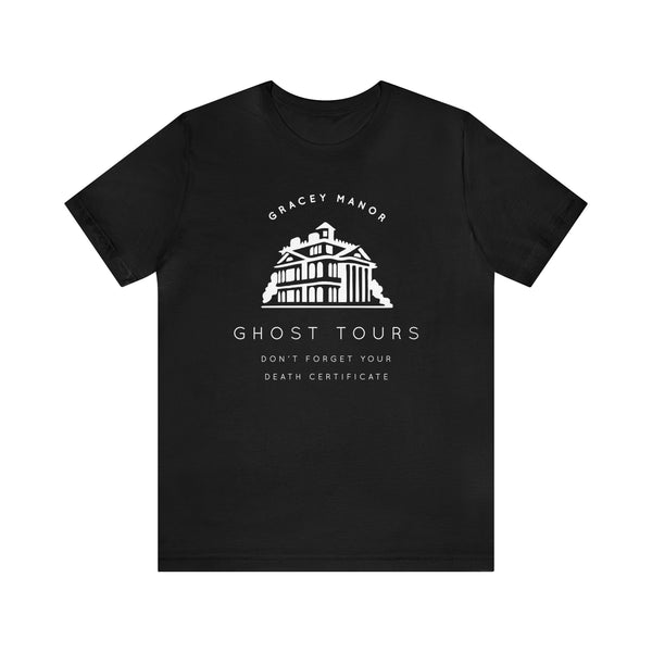 Gracey Manor Ghost Tours Bella Canvas Unisex Jersey Short Sleeve Tee