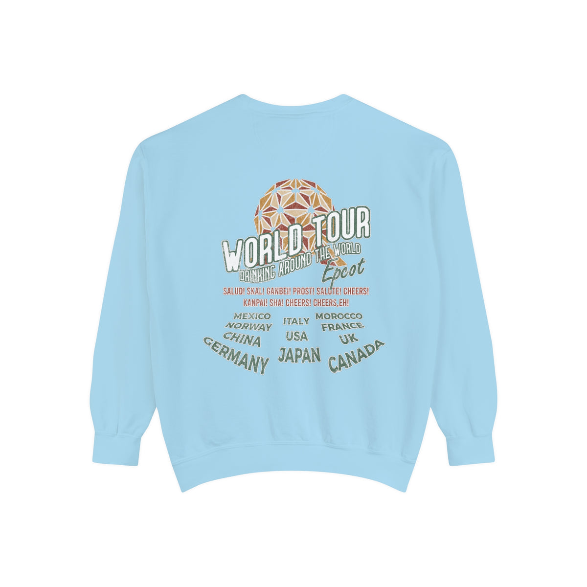 World Tour Comfort Colors Unisex Garment-Dyed Sweatshirt