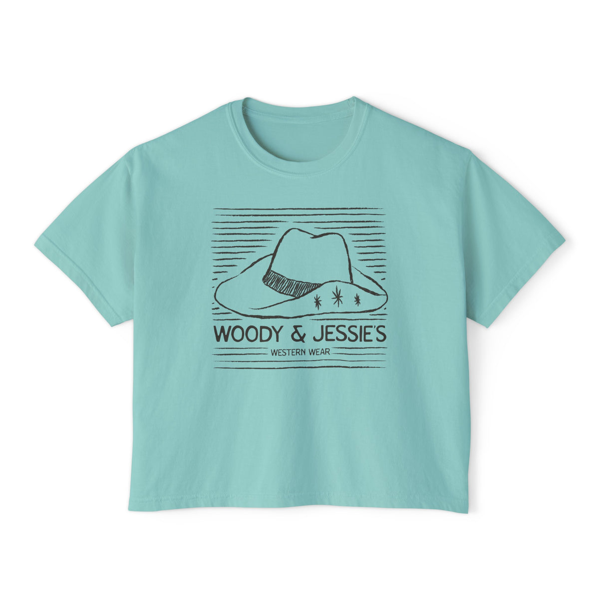Woody & Jessie's Western Wear Comfort Colors Women's Boxy Tee