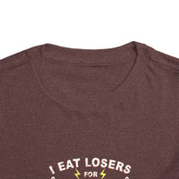 I Eat Losers For Breakfast Bella Canvas Toddler Short Sleeve Tee