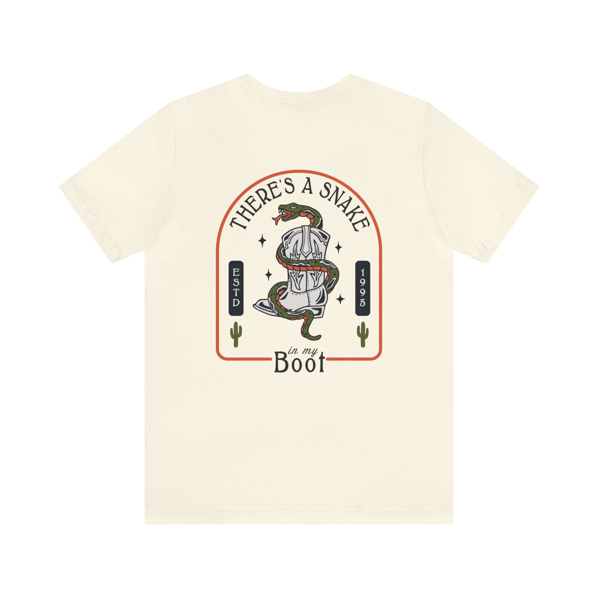 There's A Snake In My Boot Bella Canvas Unisex Jersey Short Sleeve Tee