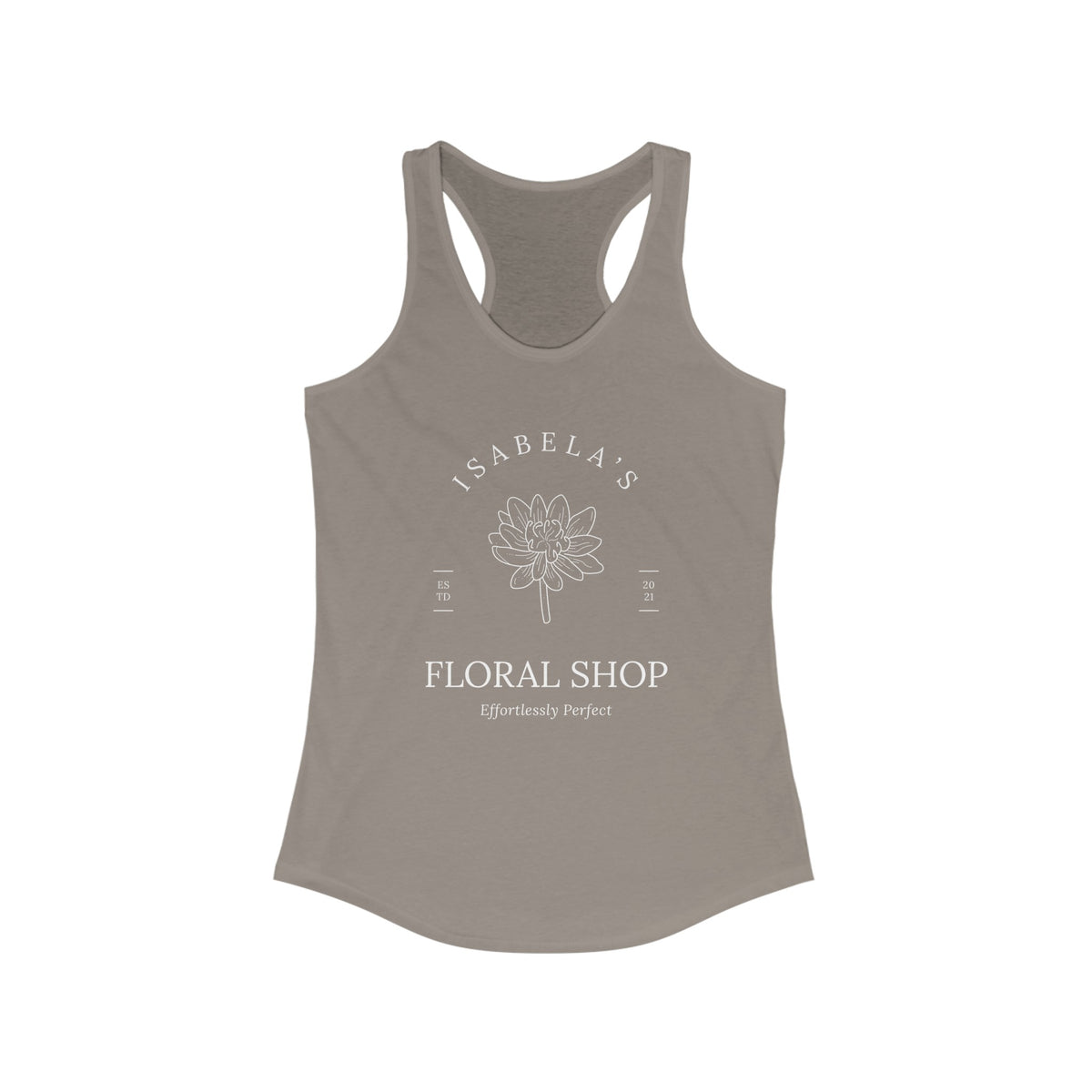 Isabela's Floral Shop Women's Next Level Ideal Racerback Tank