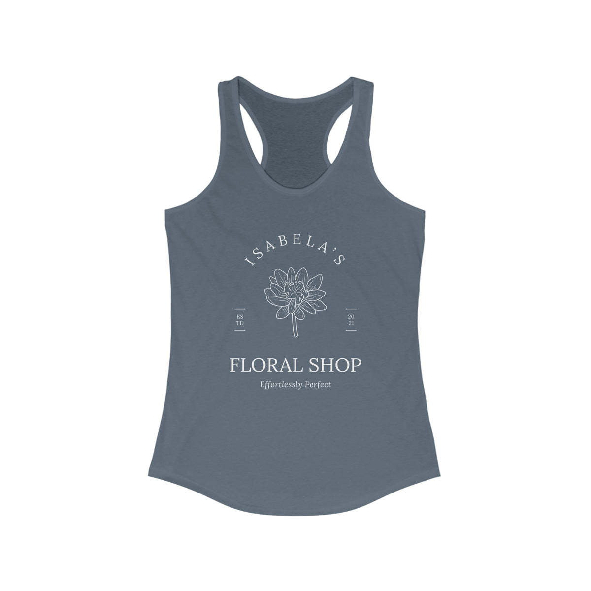 Isabela's Floral Shop Women's Next Level Ideal Racerback Tank