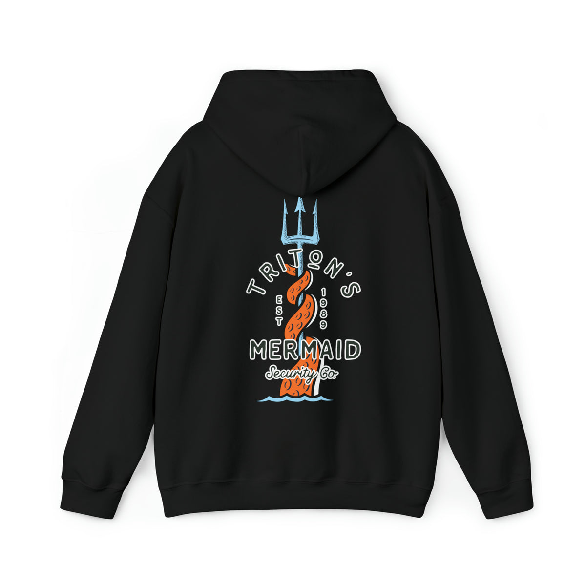 Triton's Mermaid Security Gildan Unisex Heavy Blend™ Hooded Sweatshirt