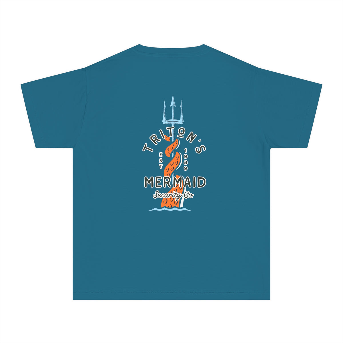Triton's Mermaid Security Comfort Colors Youth Midweight Tee